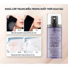 [CATRICE] Xịt Khóa Nền Kiềm Dầu, Giữ Ẩm, Căng Bóng, Lâu Trôi Catrice Fixing Spray 50ml