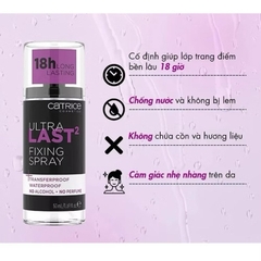 [CATRICE] Xịt Khóa Nền Kiềm Dầu, Giữ Ẩm, Căng Bóng, Lâu Trôi Catrice Fixing Spray 50ml