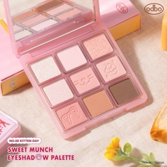 [ODBO 2024] Bảng Phấn Mắt 9 Ô Odbo Kitten Day & Puppy Day Mèo & Cún Con Tặng Kèm Kẹp Tóc Sweet Munch 9g Od2024