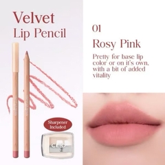 [CLIO] Chì Kẻ Viền Môi Clio Velvet Lip Pencil siêu mịn [ Kèm Gọt Bút ]