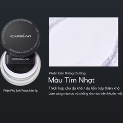 [Minisize] Phấn Nén trang điểm CARSLAN Mini lâu trôi kiềm dầu 24 giờ Che Phủ Tốt Nhỏ Gọn Tiện Lợi Vỏ Nam Châm 1g