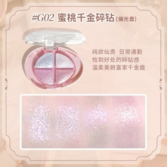 [GOGO TALES] Bảng mắt 4 ô nhũ highlight Gogotales Glittering Colorful (GT733)