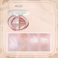 [GOGO TALES] Bảng mắt 4 ô nhũ highlight Gogotales Glittering Colorful (GT733)