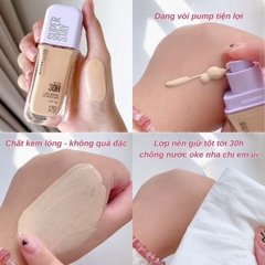 Kem Nền Bắt Sáng Maybelline Superstay Lumi Matte 30H 35ml Nắp Tím