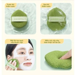 [AMORTALS] Mút Rửa Mặt AMORTALS Dạng Giọt Nước Hỗ Trợ Rửa Mặt Chuyên Sâu