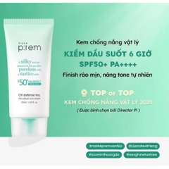 Kem Chống Nắng Make P:rem Nâng Tone, Kiềm Dầu, Dưỡng Ẩm SPF50+/PA++++ Kem chống nắng MẶT và BODY