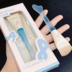 AMORTALS Bông phấn Mút trang điểm đen XL mềm mại  cao cấp, chuyên dụng