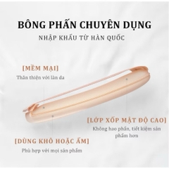 [TẶNG LÕI 15G] Cushion HEXZE Dưỡng Ẩm Kiềm Dầu Nâng Tone 15G Mỏng Nhẹ Tự Nhiên Phấn Nước Lâu Trôi (NHẬP KHẨU CHÍNH HÃNG)