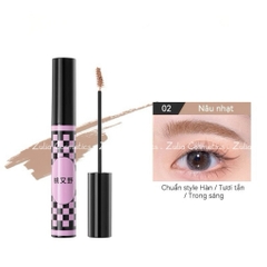 [PINKPUNK] Chì Kẻ Mày Pinkpunk 2 Đầu Kèm Mascara Chân Mày 2in1 Vỏ Hồng Đen (280mg+1.5g)