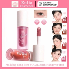 [FOCALLURE] Má hồng dạng kem Focallure Hangover Red Wine 4 màu đẹp tự nhiên tuỳ chọn 4.2g (FA89)