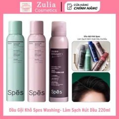 [SPES] Dầu Gội Khô Spes Washing - Free Hairspray Làm Sạch Hút Dầu Tức Thì Tạo Phồng Tóc