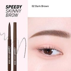 Chì Kẻ Mày PERIPERA SPEEDY SKINNY BROW - 1.5mm Đỉnh Cao, Lông Mày Tự Nhiên, Bền Màu Cả Ngày