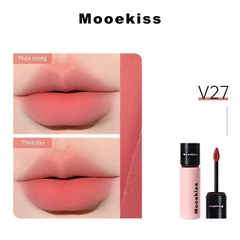 (Nắp đen) Son Kem Nhung Lỳ Mooekiss Velvet Lip Mud mịn môi 3g