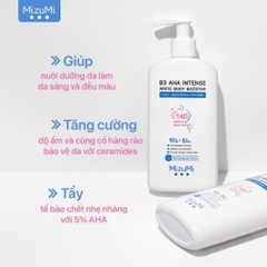 Kem Dưỡng Thể MIZUMI Trắng Sáng Da B3 AHA Intense White Body Booster 250g Mịn Màng , Niacinamide, AHA, Ceramide
