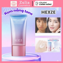 Kem lazy nâng tone HEXZE dạng tuýp 50g, kem dưỡng cấp ẩm, sáng da, nâng tone da