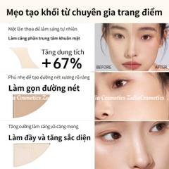[MOOEKISS] Bảng Phấn Tạo Khối Mooekiss 3 Ô, Kèm Bắt Sáng Tạo Khối Tự Nhiên, 16.5g