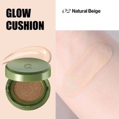 Phấn Nước Che Phủ GLAMRR Q Vegan Super Cover Cushion SPF50+/PA+++ 15g (Vỏ Xanh)