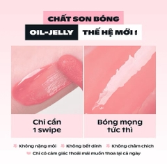 Son Bóng Dưỡng Môi OFELIA SUGARPLUM Delish Lip Oil Mềm Xinh, Màu Trong Trẻo (3.4g)