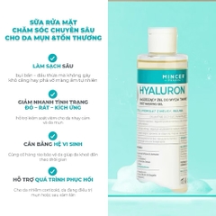 Sữa Rửa Mặt Mincer Hyaluron Cleasing Gel Làm Sạch Sâu Cho Da Nhạy Cảm, Da Mụn 200ml