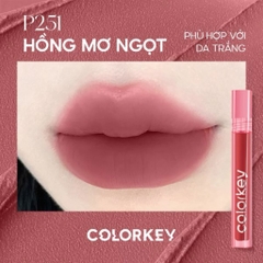 Son Velvet COLORKEY Chất Son Kem Nhung, Mịn Lì, Mềm Mượt Trên Môi 3g