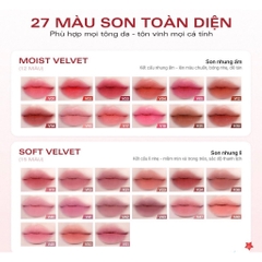 [VỎ MỚI] Son Kem Nhung Thuần Chay, nhẹ môi BBIA Last Velvet Tint Re-new Version 5g (Nhập Khẩu Chính Hãng)