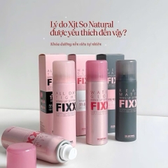 Xịt Khóa Makeup Fixx So Natural Từng Loại Da AllDay Tight - Real Matte - Water Glow Makeup giữ lớp nền lâu trôi