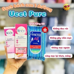 [TẶNG GIẤY ƯỚT] Kem tẩy lông VEET Pháp sạch lông mềm mịn da lành tính