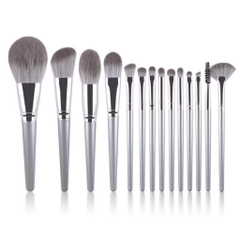 Bộ Cọ Trang Điểm 14 Cây Chuyên Makeup Cá Nhân Kèm Bao Da, Cốc Lông Siêu Mềm