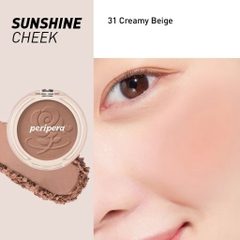 PHẤN MÁ HỒNG PERIPERA PURE BLUSHED SUNSHINE CHEEK TRANG ĐIỂM MAKEUP PERIPERA