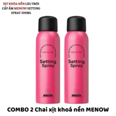 Xịt khóa nền MENOW 100ml – Giữ lớp trang điểm bền màu, kiềm dầu, không trôi