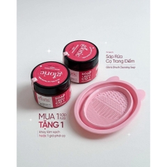 [TẶNG GIỎ] Soap Rửa Cọ Trang Điểm Glorie - Hũ 130gram