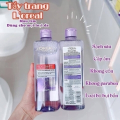 Nước Tẩy Trang Làm Sạch Sâu, Cấp Ẩm Cho Da Loreal L'Oreal Paris 3 in 1 Micellar Water Pháp 400ml