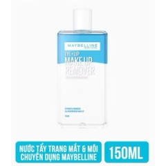Nước Tẩy Trang Mắt Môi Chuyên Dụng 2 lớp Maybelline New York Eye & Lip Makeup Remover