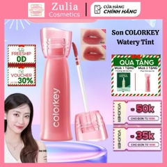 [MỚI] Son COLORKEY Watery Tint Phiên Bản Mới Bền Màu Lâu Trôi, Không Dính Cốc, Siêu Mịn Môi 2.5g