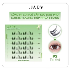 [JARY] Lông mi cụm JARY có Sẵn Keo phong cách vuốt mèo tự nhiên dễ gắn tái sử dụng nhiều lần