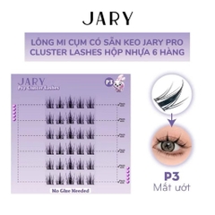 [JARY] Lông mi cụm JARY có Sẵn Keo phong cách vuốt mèo tự nhiên dễ gắn tái sử dụng nhiều lần
