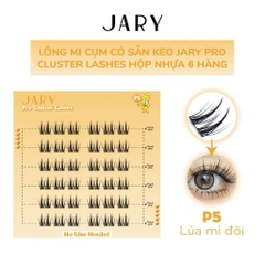 [JARY] Lông mi cụm JARY có Sẵn Keo phong cách vuốt mèo tự nhiên dễ gắn tái sử dụng nhiều lần