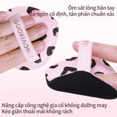 [GUOXIAONIU] Miếng Trang Điểm Đầu Nhọn GUOXIAONIU Caro Tán Kem Nền, mềm mại, không thấm nước