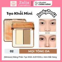 [JUDYDOLL] (Minisize) Bảng Phấn Tạo Khối JUDYDOLL Kèm Bắt Sáng 2 Ô Phiên Bản Mini, 2g (Nhập Khẩu Chính Hãng)