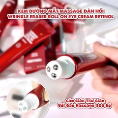 (TẶNG SRM) Kem dưỡng mắt Pretty Skin xóa nhăn, giảm thâm Retinol Wrinkle Eraser Roll On Eye Cream 30ml