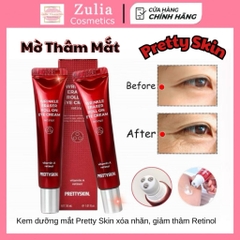 (TẶNG SRM) Kem dưỡng mắt Pretty Skin xóa nhăn, giảm thâm Retinol Wrinkle Eraser Roll On Eye Cream 30ml
