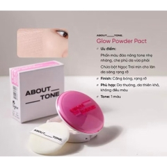 [ABOUT TONE] Phấn Phủ About Tone Dạng Nén Dòng Blur Powder Pact, Sebum Cut 9g (Nhập Khẩu Công Ty)