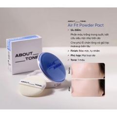 [ABOUT TONE] Phấn Phủ About Tone Dạng Nén Dòng Blur Powder Pact, Sebum Cut 9g (Nhập Khẩu Công Ty)