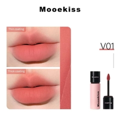 [MOOEKISS] Son Kem Bùn Mooekiss Nhung Mờ Vỏ Hồng Đen Velvet Lip Mud Mịn Môi 3g