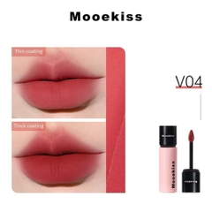 [MOOEKISS] Son Kem Bùn Mooekiss Nhung Mờ Vỏ Hồng Đen Velvet Lip Mud Mịn Môi 3g