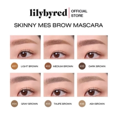 [LILYBYRED] Mascara Lông Mày Lâu Trôi LILYBYRED Skinny Mes Brow Mascara 3.5g (Hàng Công Ty)
