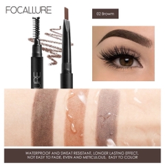 [FOCALLURE] Chì Kẻ Chân Mày FOCALLURE 2 đầu vỏ đen, Auto Brows Pen (FA18)