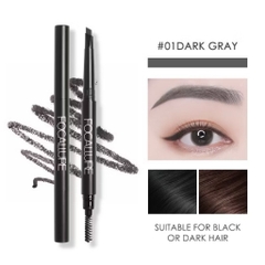 [FOCALLURE] Chì Kẻ Chân Mày FOCALLURE 2 đầu vỏ đen, Auto Brows Pen (FA18)