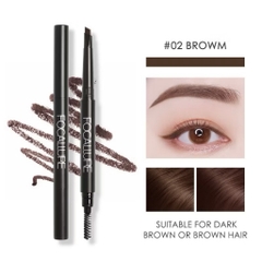 [FOCALLURE] Chì Kẻ Chân Mày FOCALLURE 2 đầu vỏ đen, Auto Brows Pen (FA18)
