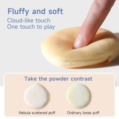 [AMORTALS] Set 2 Bông Phấn Phủ AMORTALS Vàng Tím Ngôi Sao, Stellar Mist Powder Puff Set, 8.2g